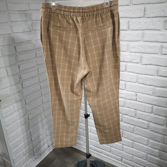 2/$30.00 - Old Navy Petite Ladies Tan & Beige Tie & Elastic Waist Lounge Pants - Picture 2 of 11
